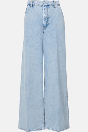 Frame Jeans a gamba larga e vita alta