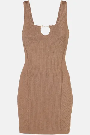 Jacquemus Abito corto Sierra in maglia a coste