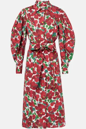 Carolina Herrera Abito chemisier in misto cotone