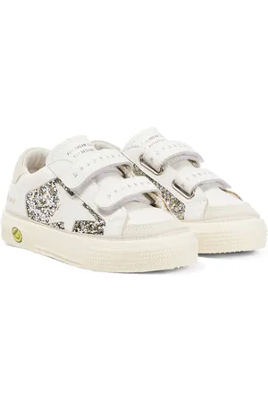 Golden Goose Sneakers May School in pelle con glitter