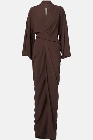 Rick Owens Abito lungo a portafoglio in raso