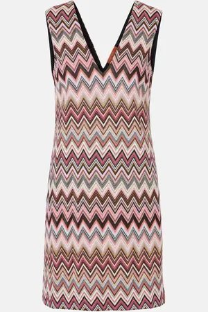 Missoni Abito corto in lamé a zig-zag