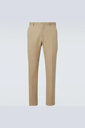 BRIONI Pantaloni regular Pienza in lino e cotone