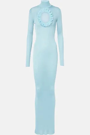 Self-Portrait X Christopher Kane - Abito lungo in maglia con cut-out