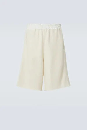 Jil Sander Shorts in misto cotone