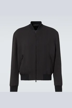 Giorgio Armani Blouson Chevron in misto seta