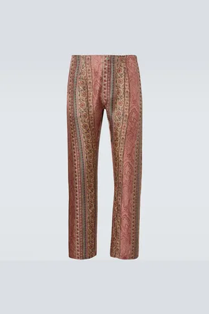 Etro Pantaloni pigiama in seta con stampa