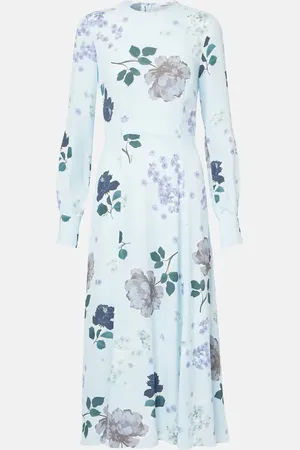 Erdem Abito midi con stampa floreale