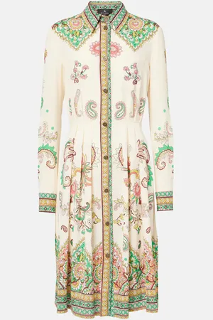 Etro Abito midi con stampa paisley