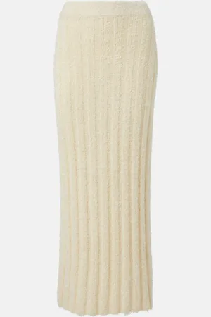 Khaite Gonna lunga Claire in seta e cashmere