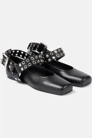 Alaïa Alaïa Ballerine Mary Jane in pelle con borchie