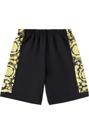 VERSACE Shorts Barocco in jersey e twill