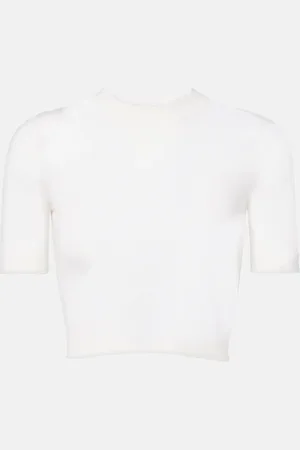 Alaïa Alaïa Top cropped in cashmere