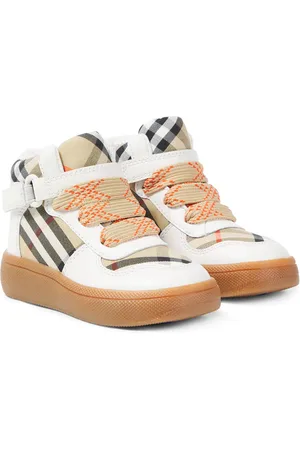 Burberry Sneakers Burberry Check in pelle e canvas