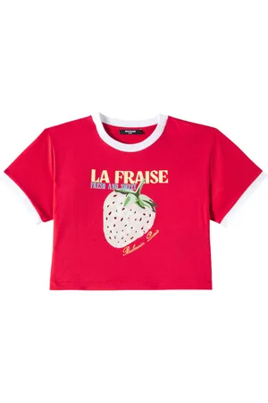Balmain T-shirt in cotone con stampa