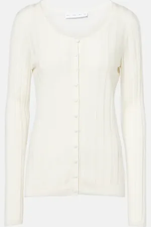 Proenza Schouler White Label - Cardigan Hattie in maglia a coste