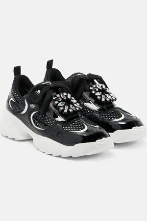 Roger Vivier Sneakers con pelle e cristalli