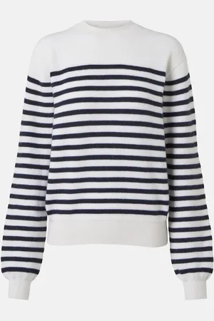 Khaite Pullover Viola in misto cashmere a righe