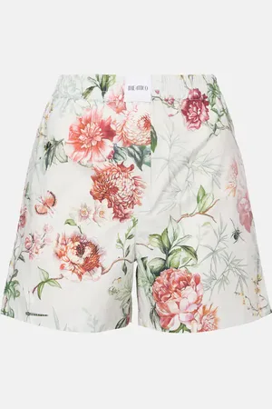 The Attico Shorts in popeline di cotone con stampa