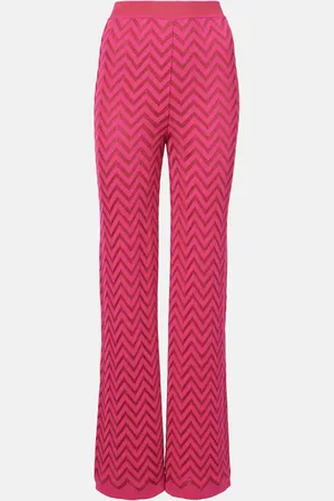 Missoni Pantaloni a gamba larga in misto cotone