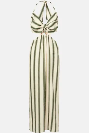 JOHANNA ORTIZ Abito midi Los Siete Mares con cut-out