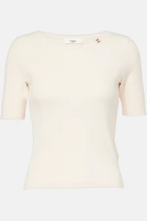 Chloé Chloé T-shirt in jersey di cotone