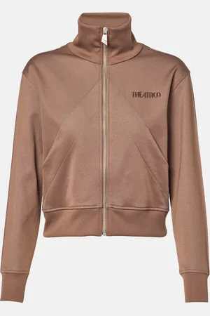 The Attico Felpa in misto cotone con zip