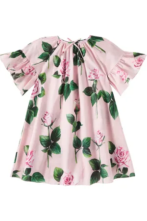 Dolce & Gabbana Abito in cotone con stampa floreale