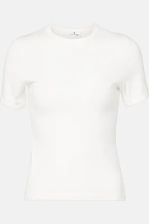 Courrèges Courrèges T-shirt in jersey di cotone