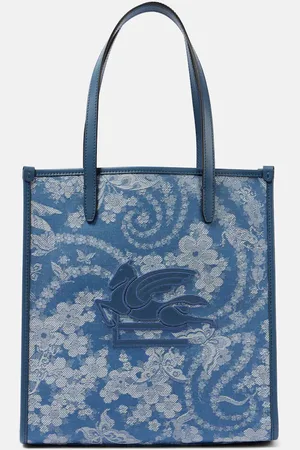 Etro Shopper Love Trotter Medium in denim