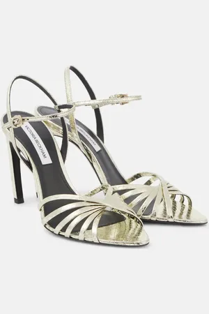 Victoria Beckham Sandali slingback 105 in pelle stampata