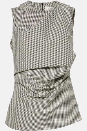 Rohe Róhe Top in misto lana a quadri