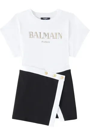 Balmain Abito in jersey di cotone