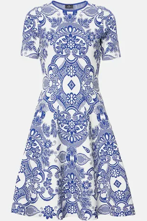 Etro Abito corto con stampa paisley