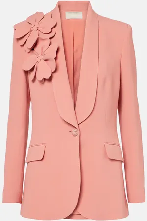 Elie saab Blazer con applicazioni floreali