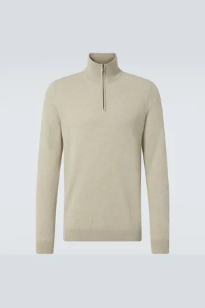 LE KASHA Pullover in cashmere con zip