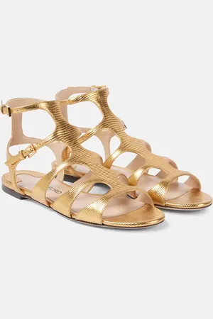 Tom Ford Sandali Paradis in pelle metallizzata