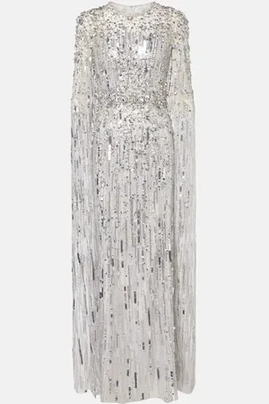 Jenny Packham Abito lungo Ruby con paillettes
