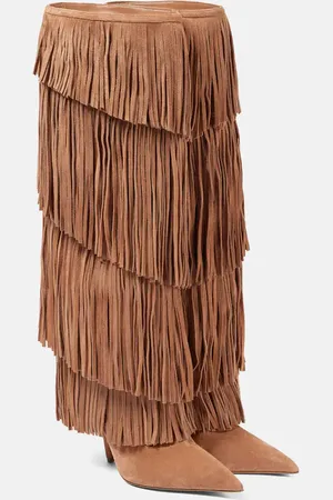 PARIS TEXAS Stivali Jessie 105 in suede con frange