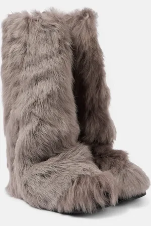 The Attico Stivali Robin in shearling