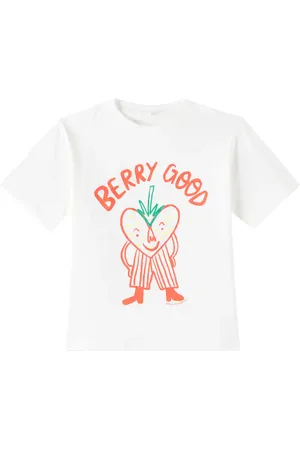 Stella McCartney T-shirt in jersey di cotone con stampa