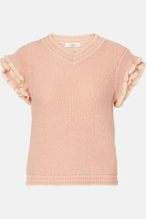 Chloé Chloé Top in lana con volant