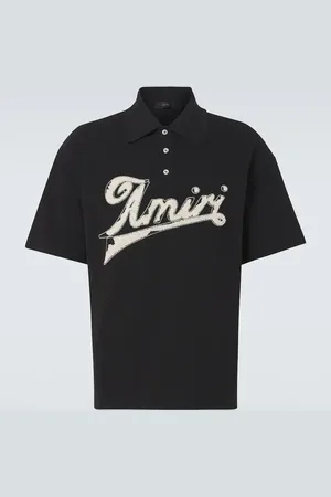 AMIRI Polo in cotone piqué con logo