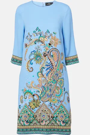 Etro Abito corto con stampa paisley