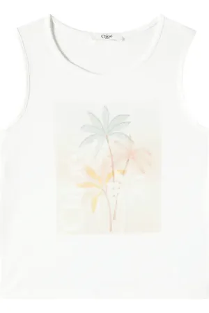 Chloé Chloé Kids Top in cotone con stampa