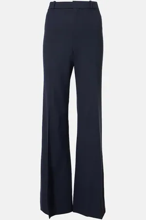 Chloé Chloé Pantaloni a gamba larga in misto lana