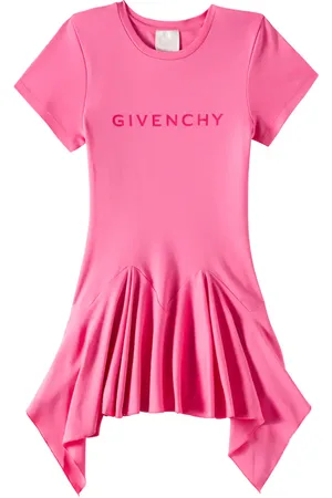 Givenchy Abito asimmetrico in cotone con logo