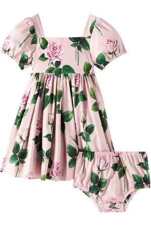 Dolce & Gabbana Baby - Abito in cotone con stampa