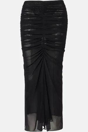 MUGLER Gonna lunga con ruches