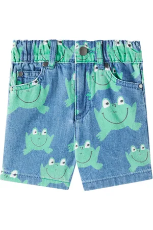 Stella McCartney Baby - Shorts di jeans con stampa